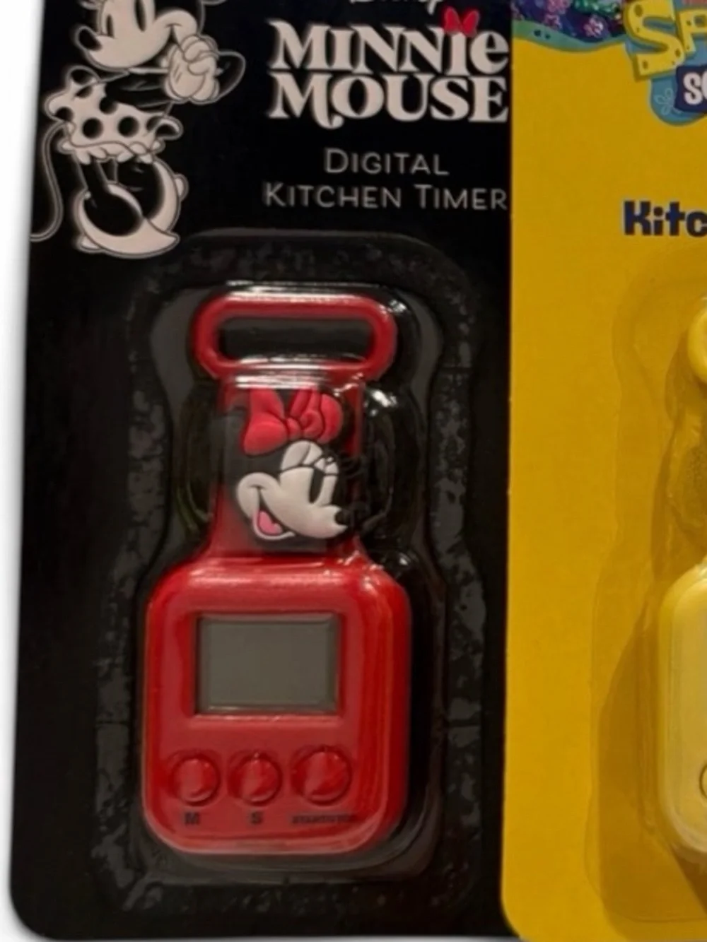 Disney Minnie Mouse, Garfield & SpongeBob Digital Kitchen Timer Bundle Set